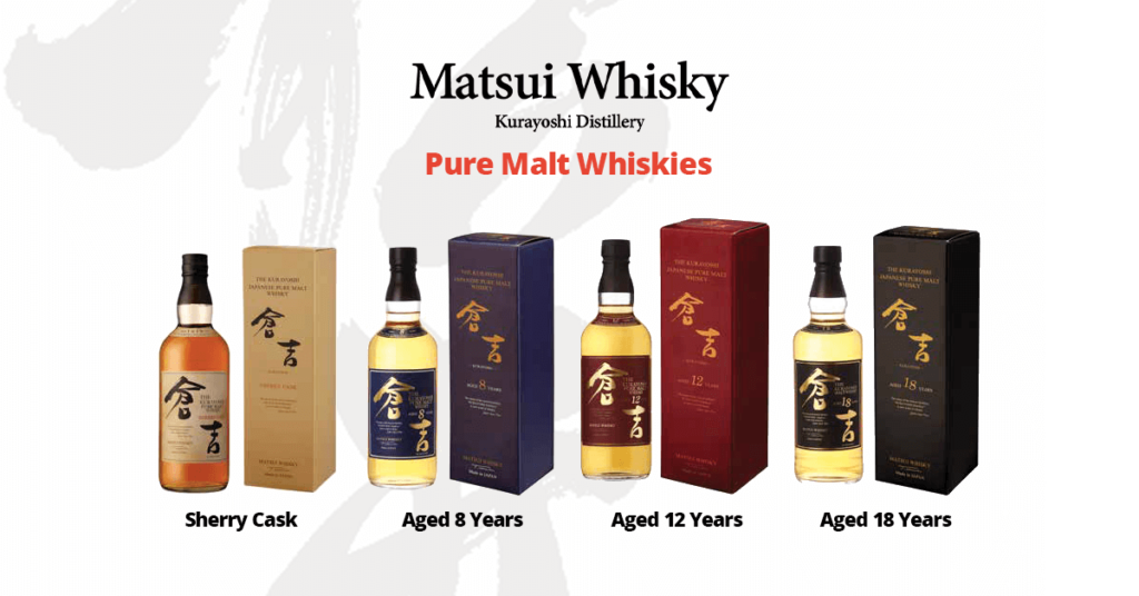Pure Malt Japanese whiskies
